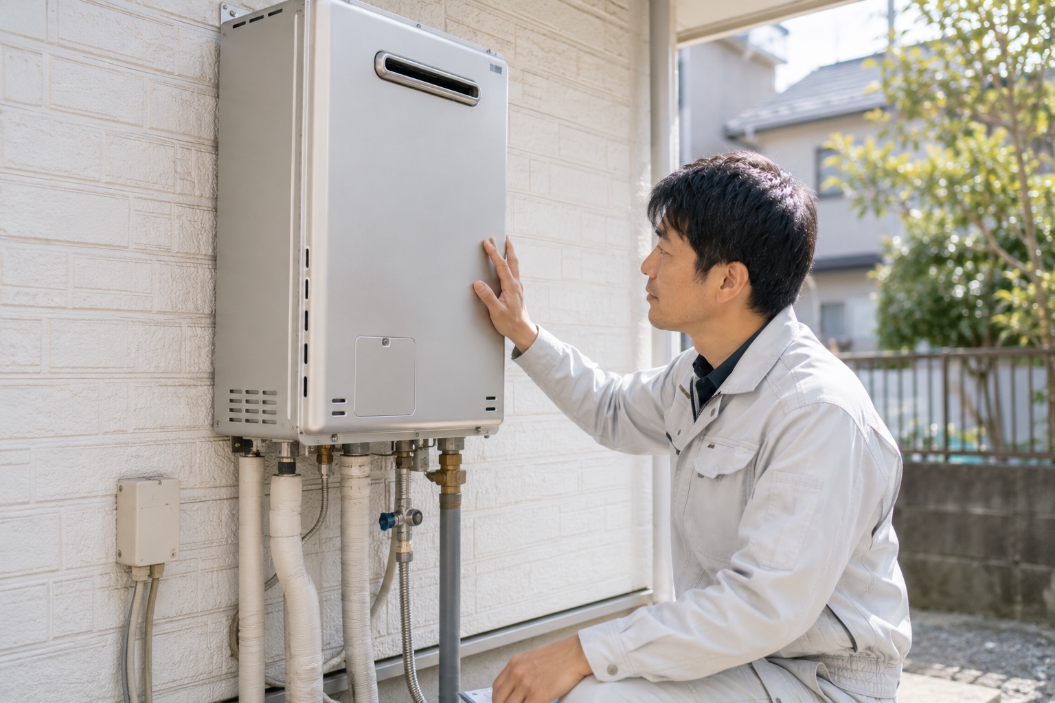 給湯器交換の施工事例